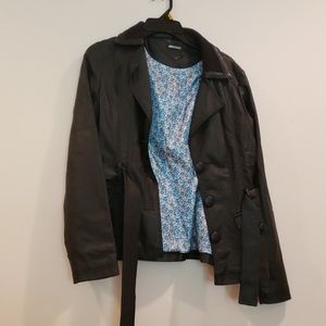 Black leather jacket